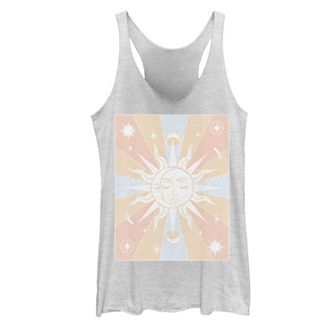 Juniors' Sun & Moon Galactic Graphic Tank Top