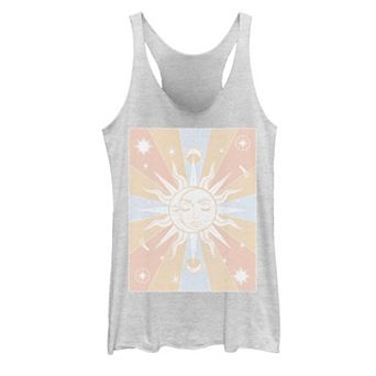 Juniors' Sun & Moon Galactic Graphic Tank Top