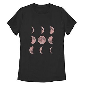 Juniors' Moon Phase 4 Galactic Graphic Tee