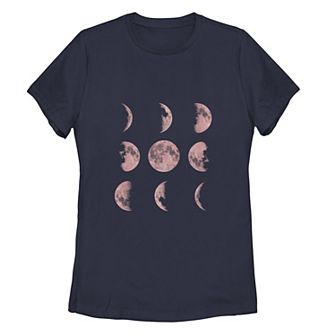 Juniors' Moon Phase 4 Galactic Graphic Tee