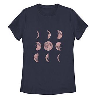 Juniors' Moon Phase 4 Galactic Graphic Tee