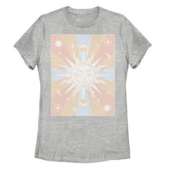 Juniors' Sun & Moon Galactic Graphic Tee
