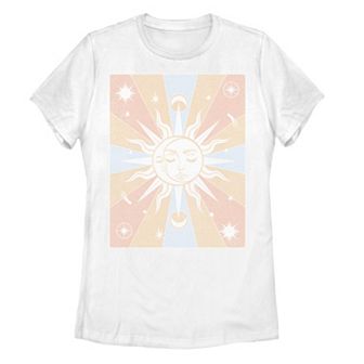 Juniors' Sun & Moon Galactic Graphic Tee