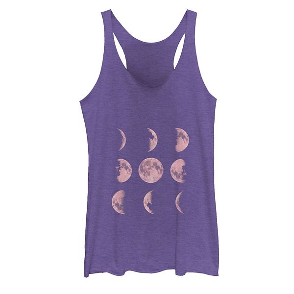 Juniors' Moon Phase 4 Galactic Graphic Tank Top