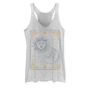 Juniors' Sun Moon Tarot Galactic Graphic Tank Top
