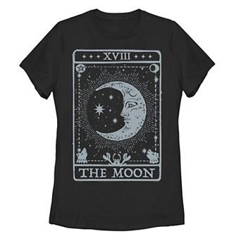 Juniors' Moon Galactic Playing Card Graphic Tee