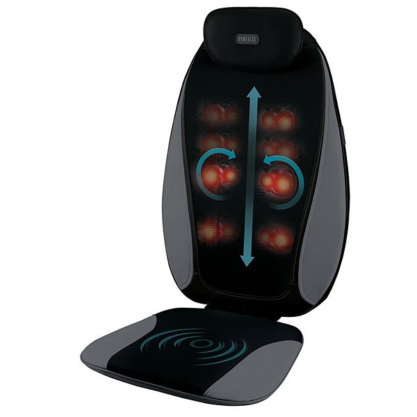 Shiatsu + Kneading & Vibration Massage Cushion with Heat - Homedics