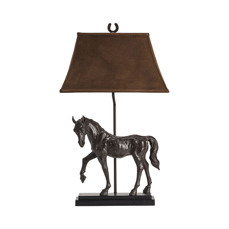 Horse Creek Bronze Finish Table Lamp, Black