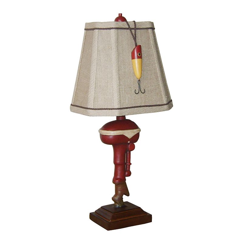 Outboard Fishing Table Lamp, Multicolor