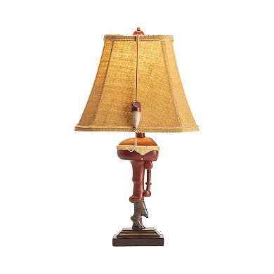 Outboard Fishing Table Lamp 2-piece Set