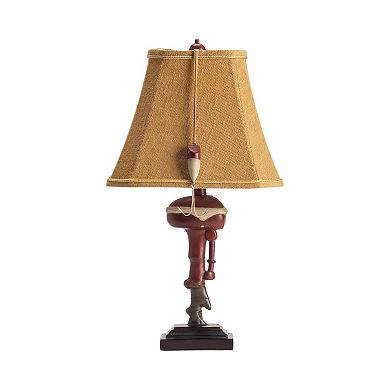 Outboard Fishing Table Lamp 2-piece Set