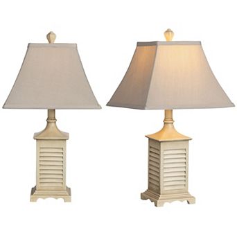 Seaside Accent Table Lamp 2 pc Set