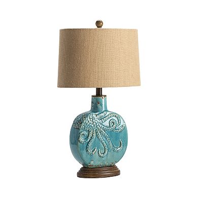 Deep Ocean Turquoise Table Lamp 2-piece Set
