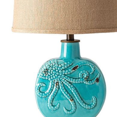 Deep Ocean Turquoise Table Lamp 2-piece Set