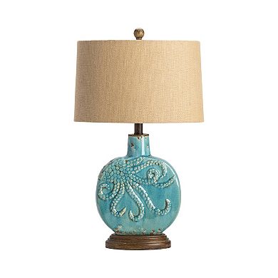 Deep Ocean Turquoise Table Lamp 2-piece Set