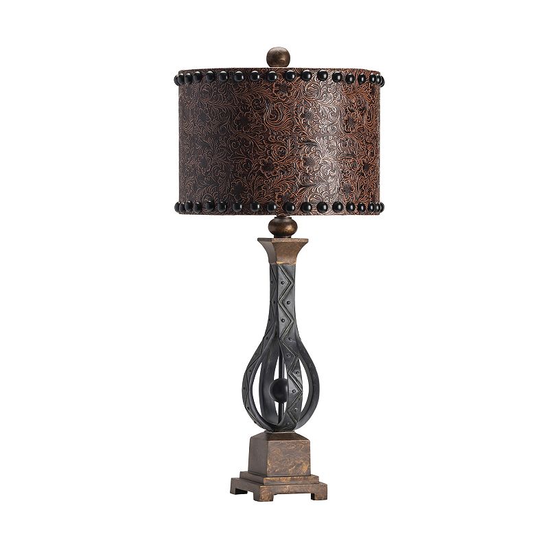 Rambler Antique Finish Table Lamp, Brown
