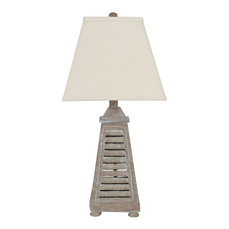 Shutter Tower Table Lamp, Grey