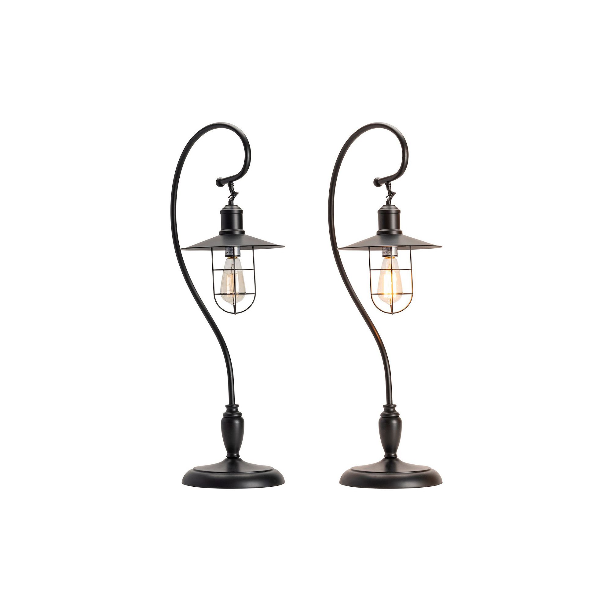 Harbor Side Table Lamp 2-piece Set, Black