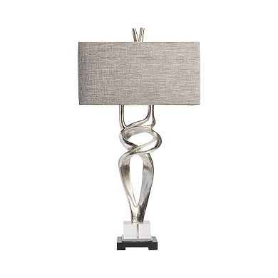 Coventry Silver Finish Table Lamp 2-piece Set