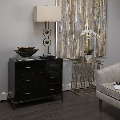Black 3-Drawer Dresser