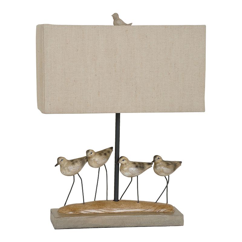 Shore Birds Table Lamp, Multicolor
