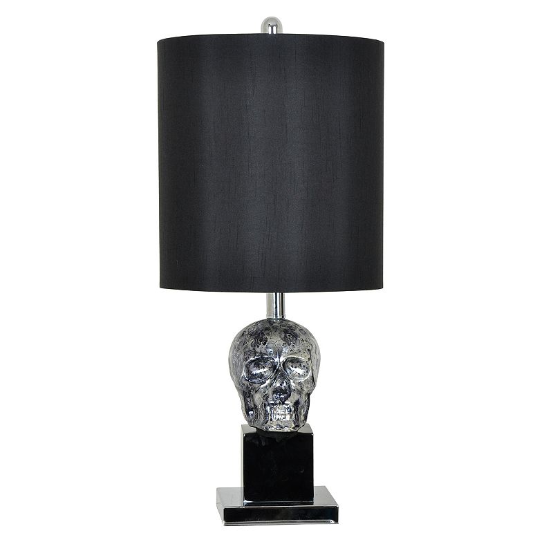 Skull Table Lamp, Black