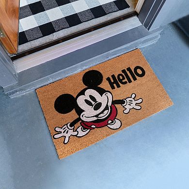 Disney's Mickey Home/Hello 2-Pack Coir Mat Set