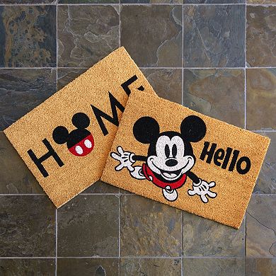 Disney's Mickey Home/Hello 2-Pack Coir Mat Set