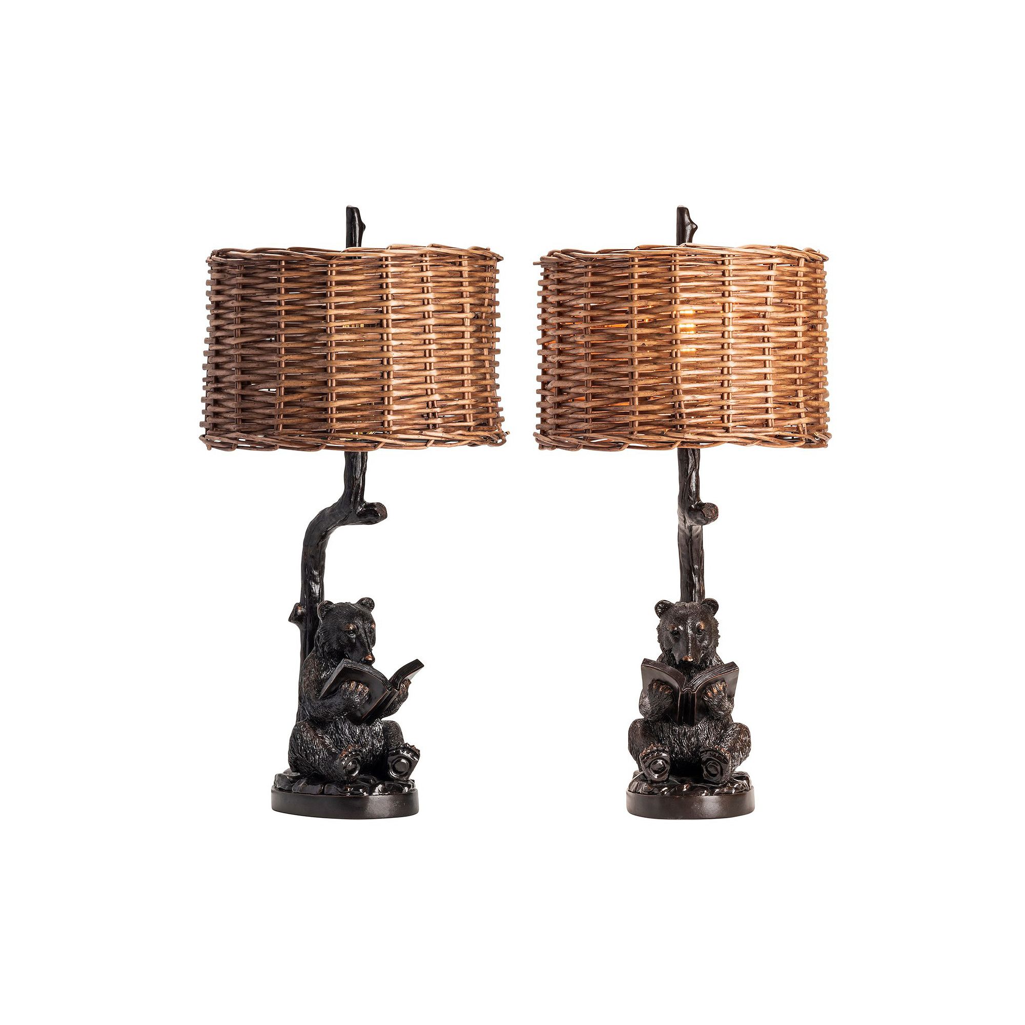 Bear Knowledge Table Lamp 2-piece Set, Multi