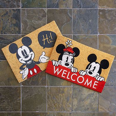 Disney's Mickey Hi/Welcome 2-Pack Coir Mat Set