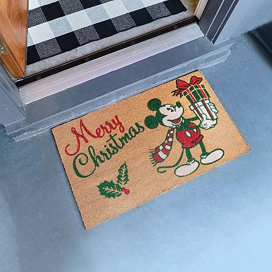 Disney's Mickey Christmas 2-Pack Coir Mat Set