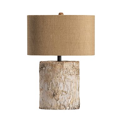 Birch Wood Table Lamp 2-piece Set