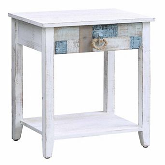 South Shore Nautical Patchwork End Table