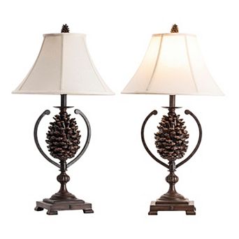 Pine Creek Table Lamp 2 pc Set
