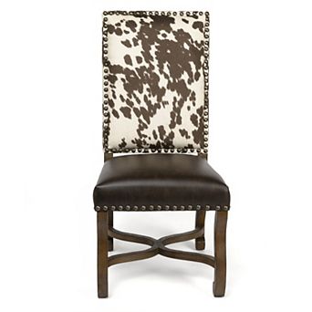 Mesquite Ranch Faux Cowhide Dining Chair