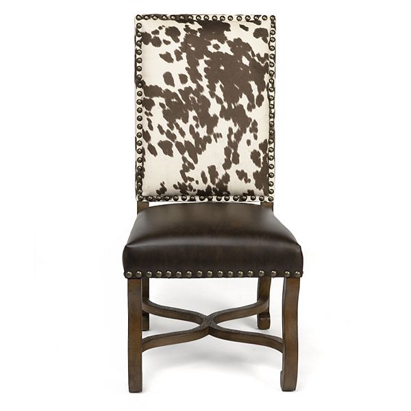 Mesquite Ranch Faux Cowhide Dining Chair