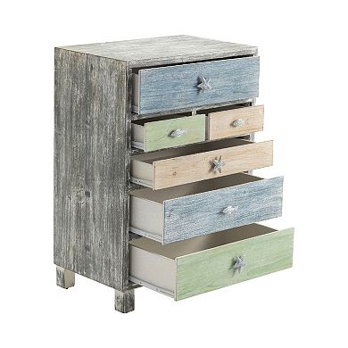 Key West Nautical 6-Drawer Dresser