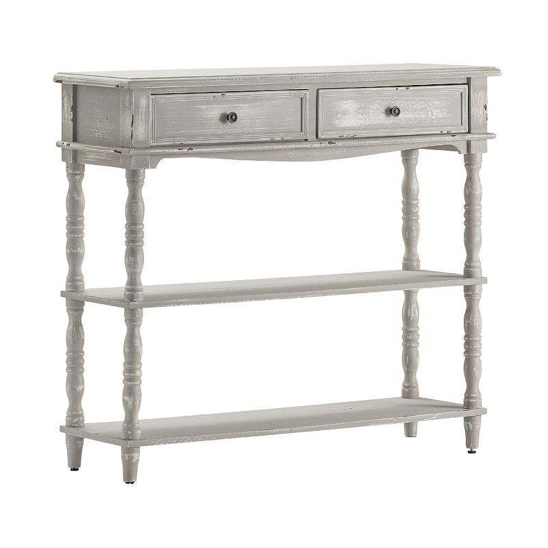 Weston 2-Drawer Console Table, Grey