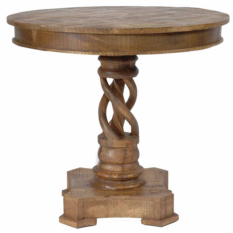 Bengal Manor Twist End Table, Brown