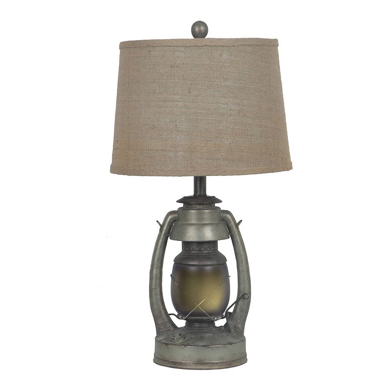 Croker Lantern Table Lamp, Brown