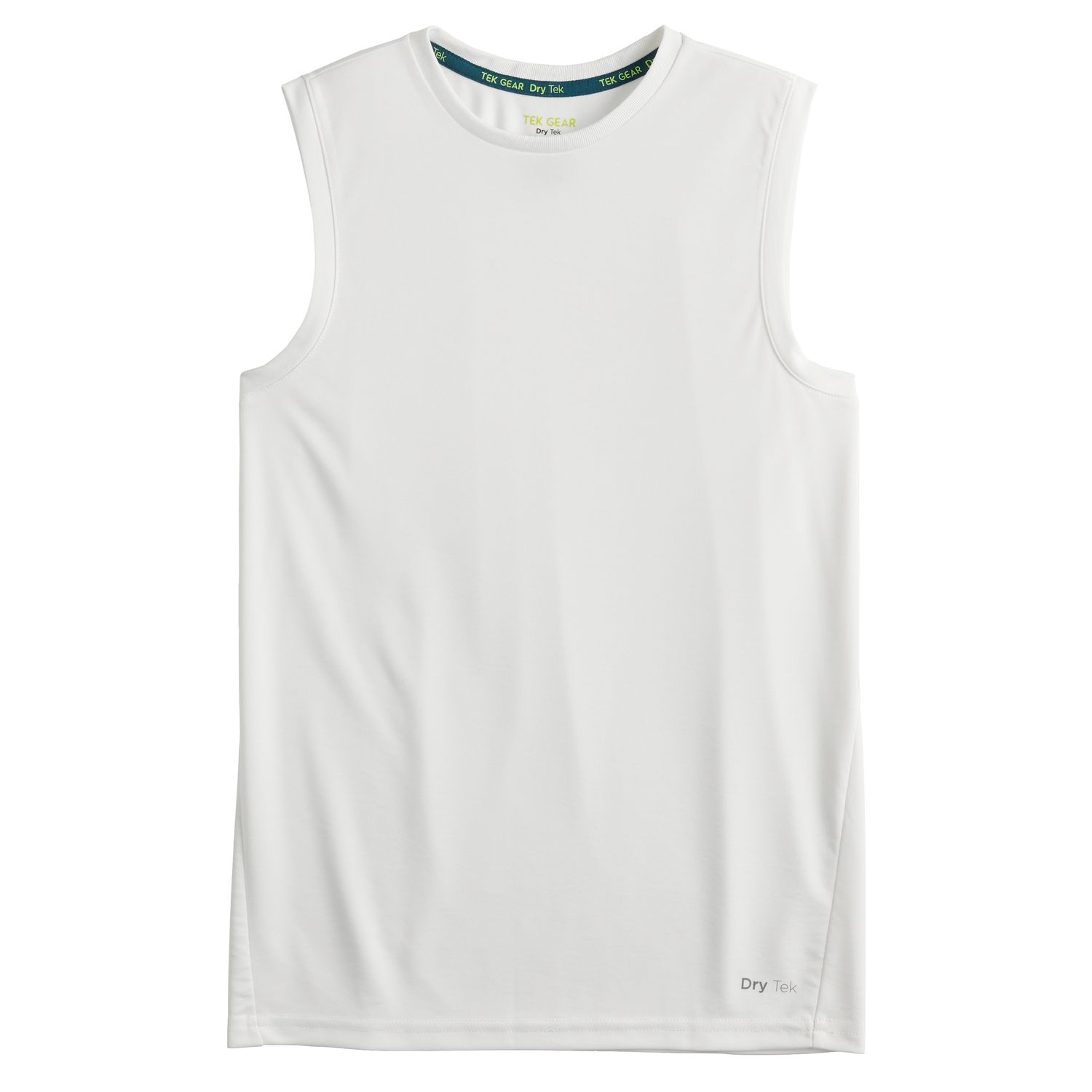 plain white muscle tee