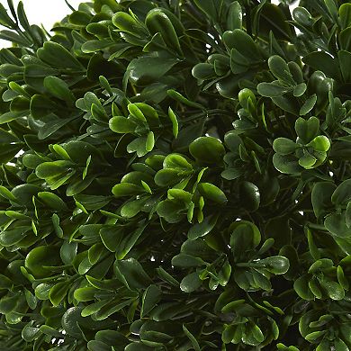 nearly natural Indoor / Outdoor Artificial Boxwood Plant Table Decor