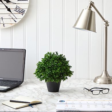 nearly natural Indoor / Outdoor Artificial Boxwood Plant Table Decor