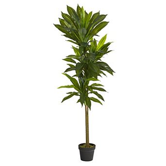 nearly natural 56 in Artificial Dracaena Plant Floor Decor