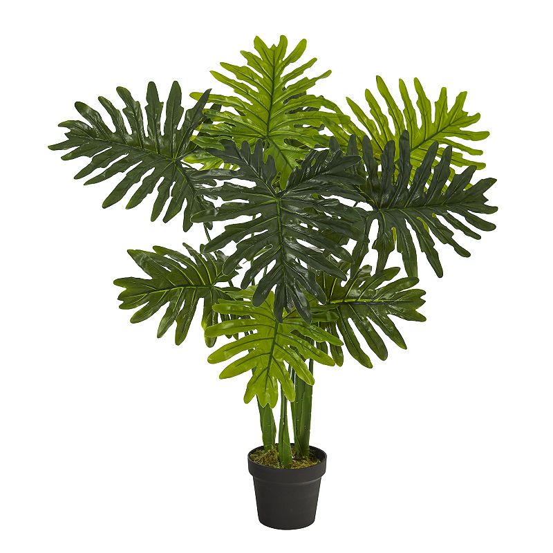 nearly natural 40-in. Artificial Philodendron Plant Floor Decor, Green