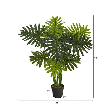 nearly natural 40-in. Artificial Philodendron Plant Floor Decor