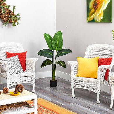 nearly natural 45-in. Artificial Travelers Palm Plant Floor Decor