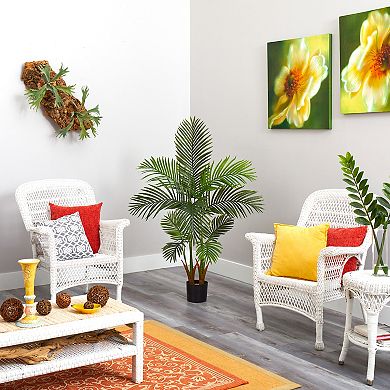 nearly natural Artificial Areca Palm Tree Floor Decor