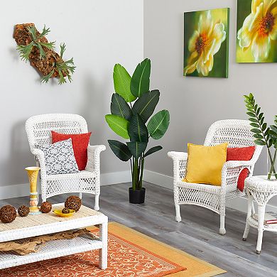 nearly natural Artificial Travelers Palm Tree Floor Decor