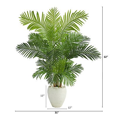 nearly natural Artificial Hawaii Palm Tree Floor Decor